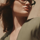 Bold Type Havana Moss Crystal Gold Frame - Optics