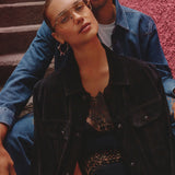 Definition - Optical Frame - Black - Gun Metal Trimming