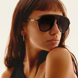 Chart Topper – Black Frame – Smoke Taupe Lenses