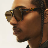 Soundcheck – Tortoiseshell Yellow Frame – Sand Lenses