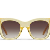 After Hours – Translucent Daffodil Frame – Brown Lenses