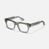 Exec - Optical Frame - Moss to Grey Gradient - Silver Trimming