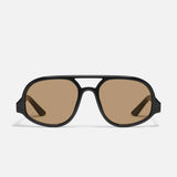 QUAY JET SET BLACK FRAME TAN LENS