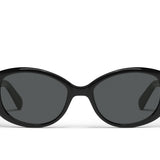 On Brand monture noire verres noirs Quay