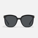 QUAY RENT FREE BLACK FRAME SMOKE POLARIZED LENS