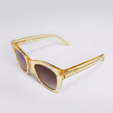 After Hours – Translucent Daffodil Frame – Brown Lenses
